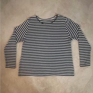 Navy & White Stripe Classic Tee